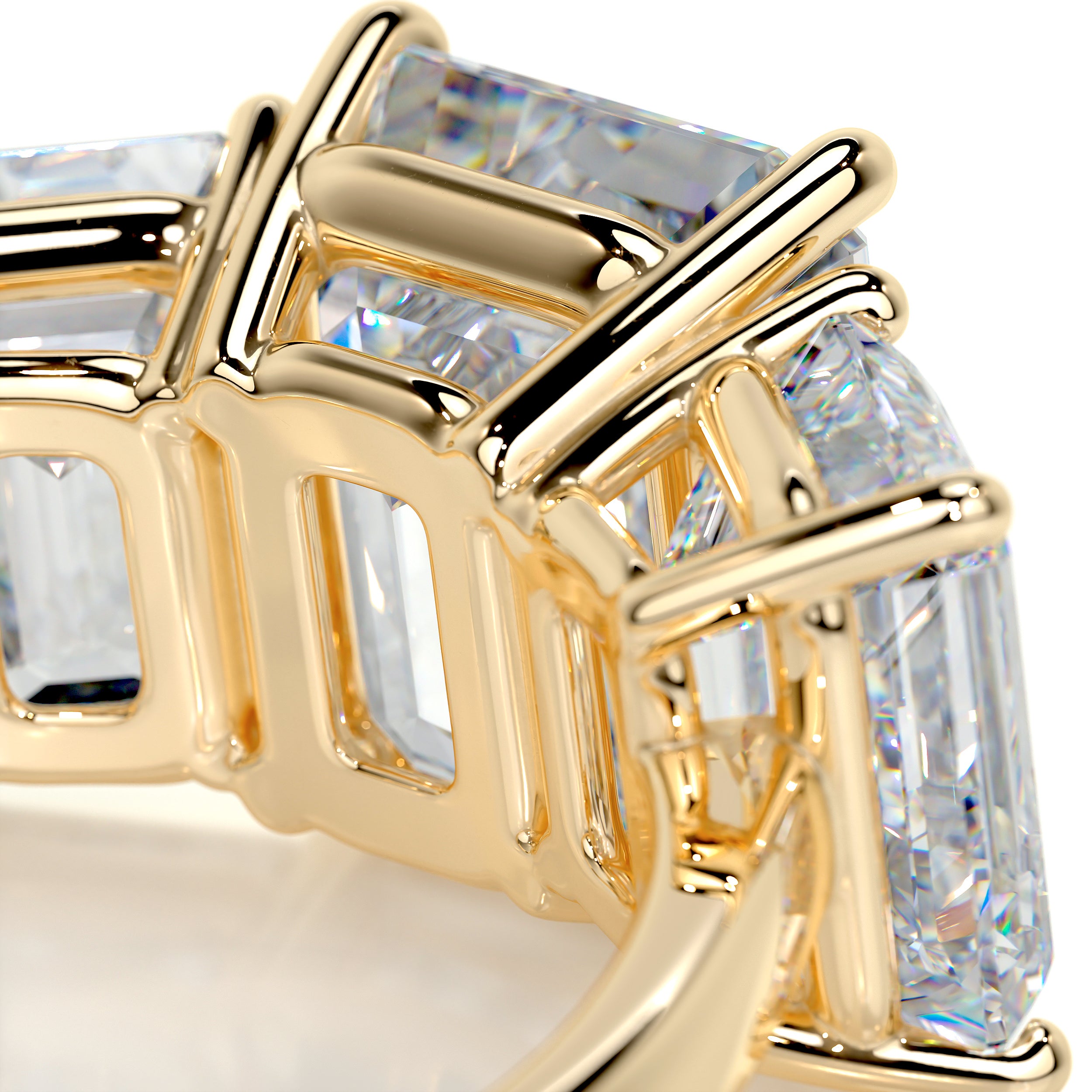 Amanda Diamond Engagement Ring   (4 Carat) -18K Yellow Gold