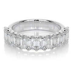 Gina Half Lab Grown Eternity Wedding Ring -Platinum