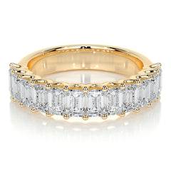Gina Half Lab Grown Eternity Wedding Ring -18K Yellow Gold
