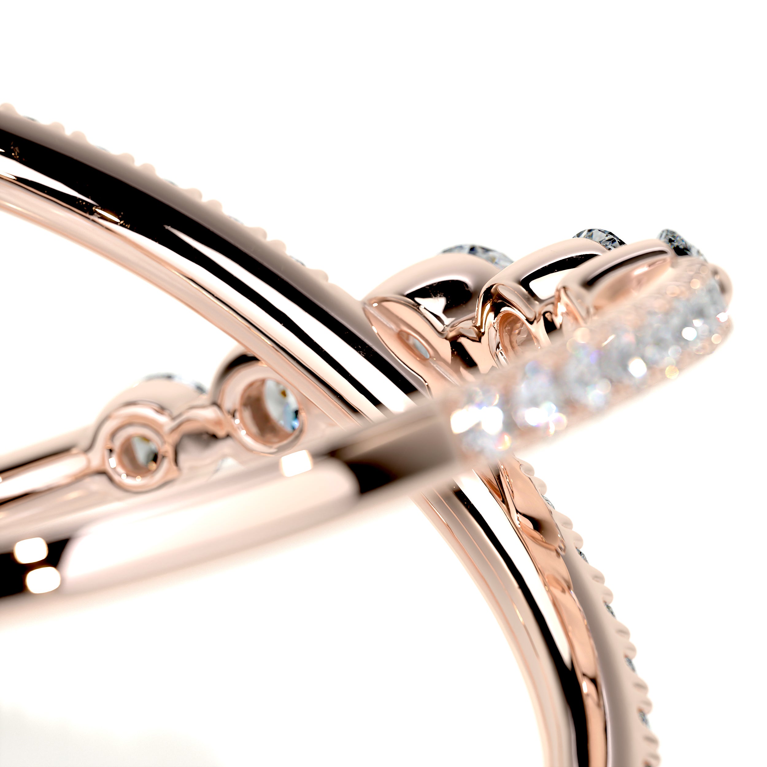 Iris Fashion Diamond Ring   (0.42 Carat) -14K Rose Gold