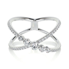 Iris Lab Grown Diamond Wedding Ring (0.42 Carat) -14K White Gold