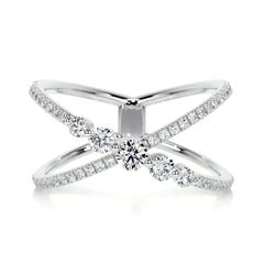 Iris Fashion Diamond Ring (0.42 Carat) -Platinum