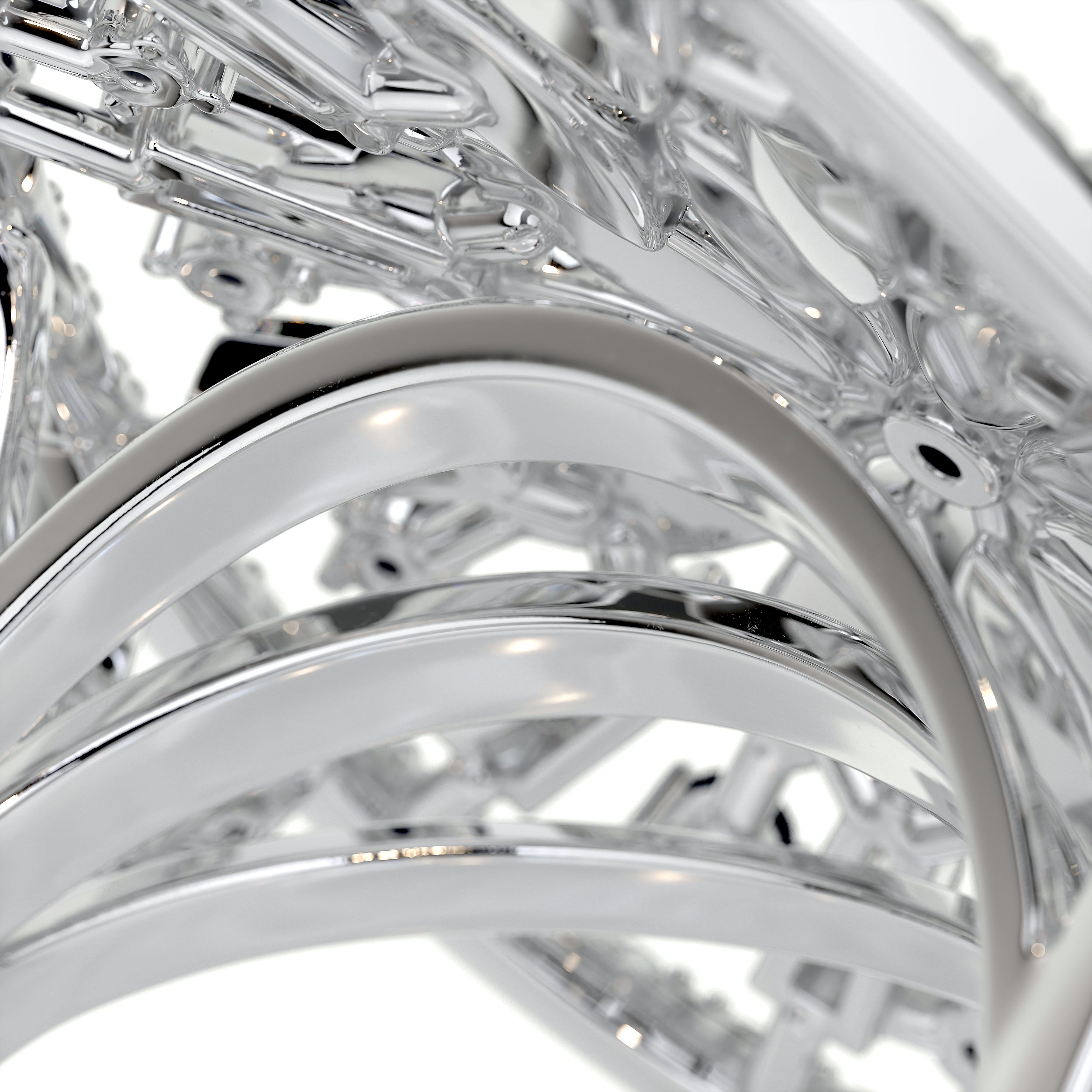 Emmaline Fashion Gemstones & Diamonds Ring   (1.81 Carat) -18K White Gold