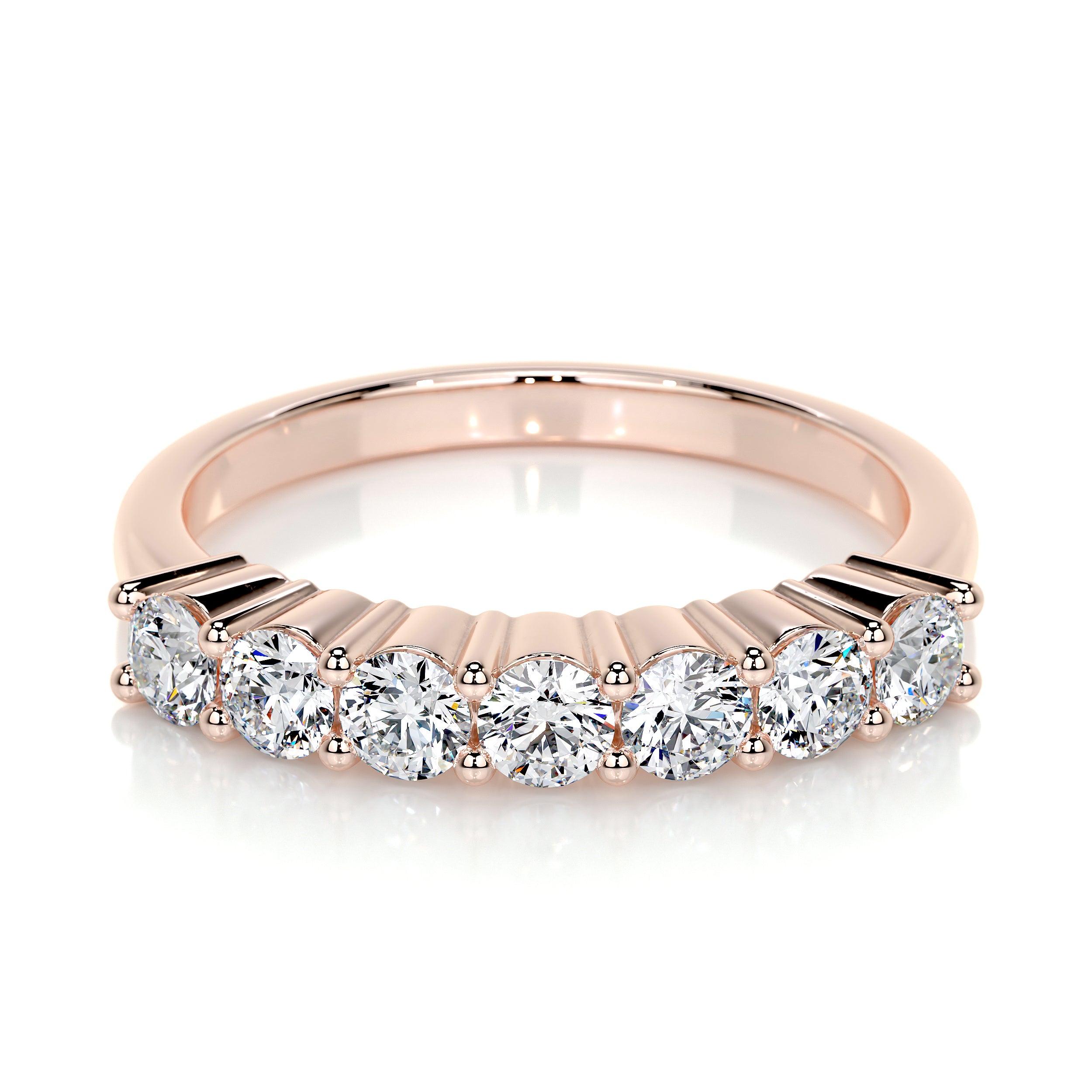 Catherine Lab Grown Diamond Wedding Ring   (0.75 Carat) -14K Rose Gold