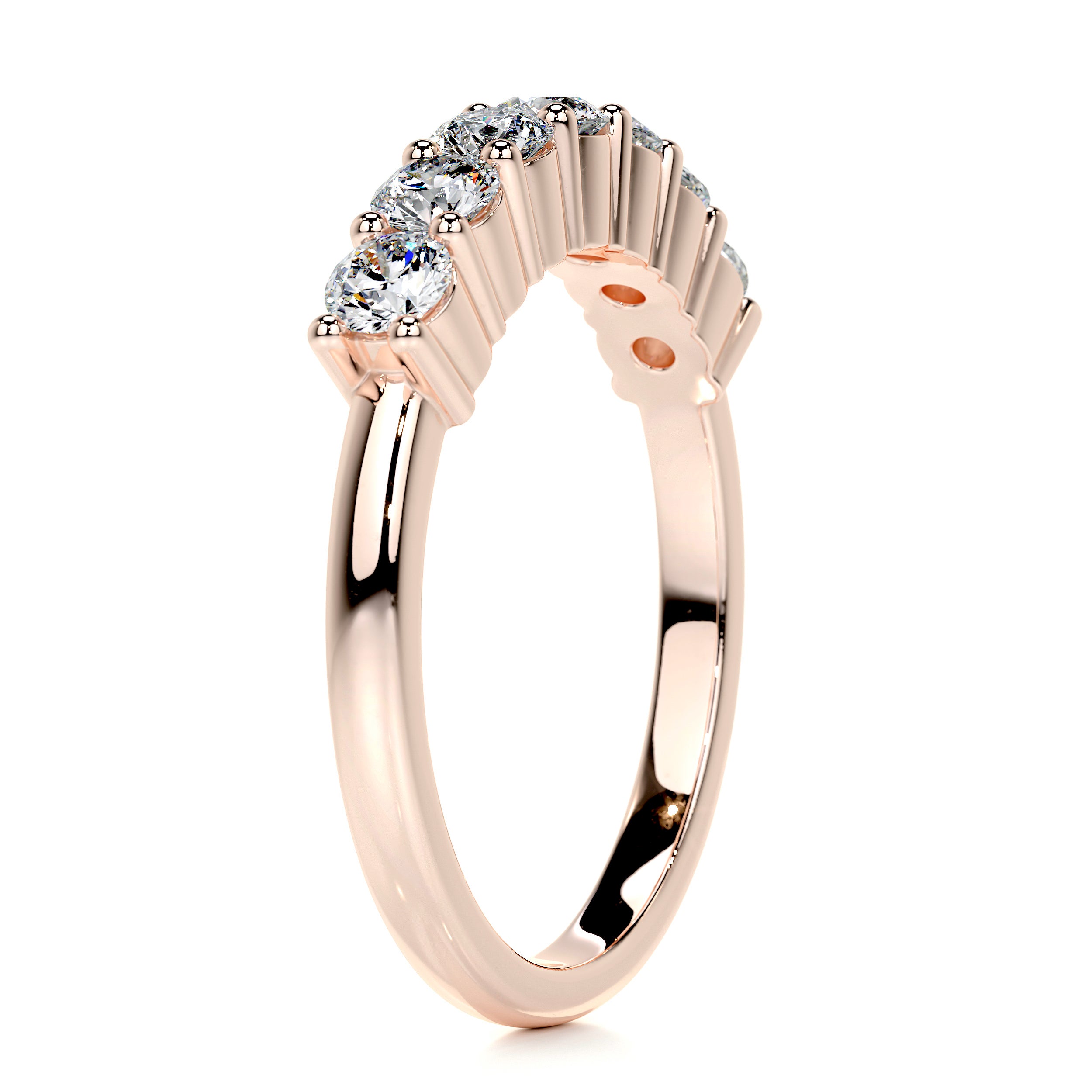 Catherine Diamond Wedding Ring   (0.75 Carat) -14K Rose Gold