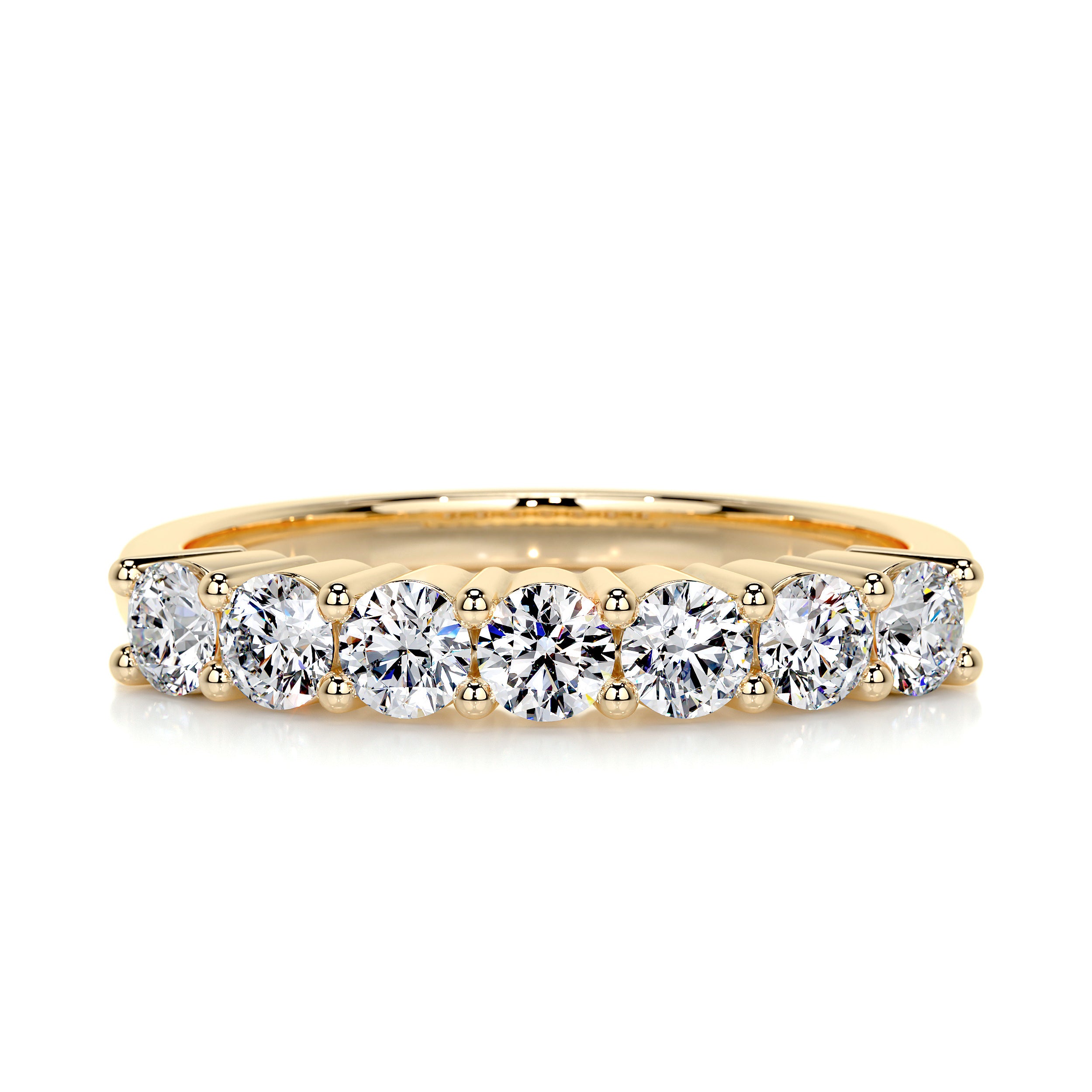 Catherine Diamond Wedding Ring   (0.75 Carat) -18K Yellow Gold