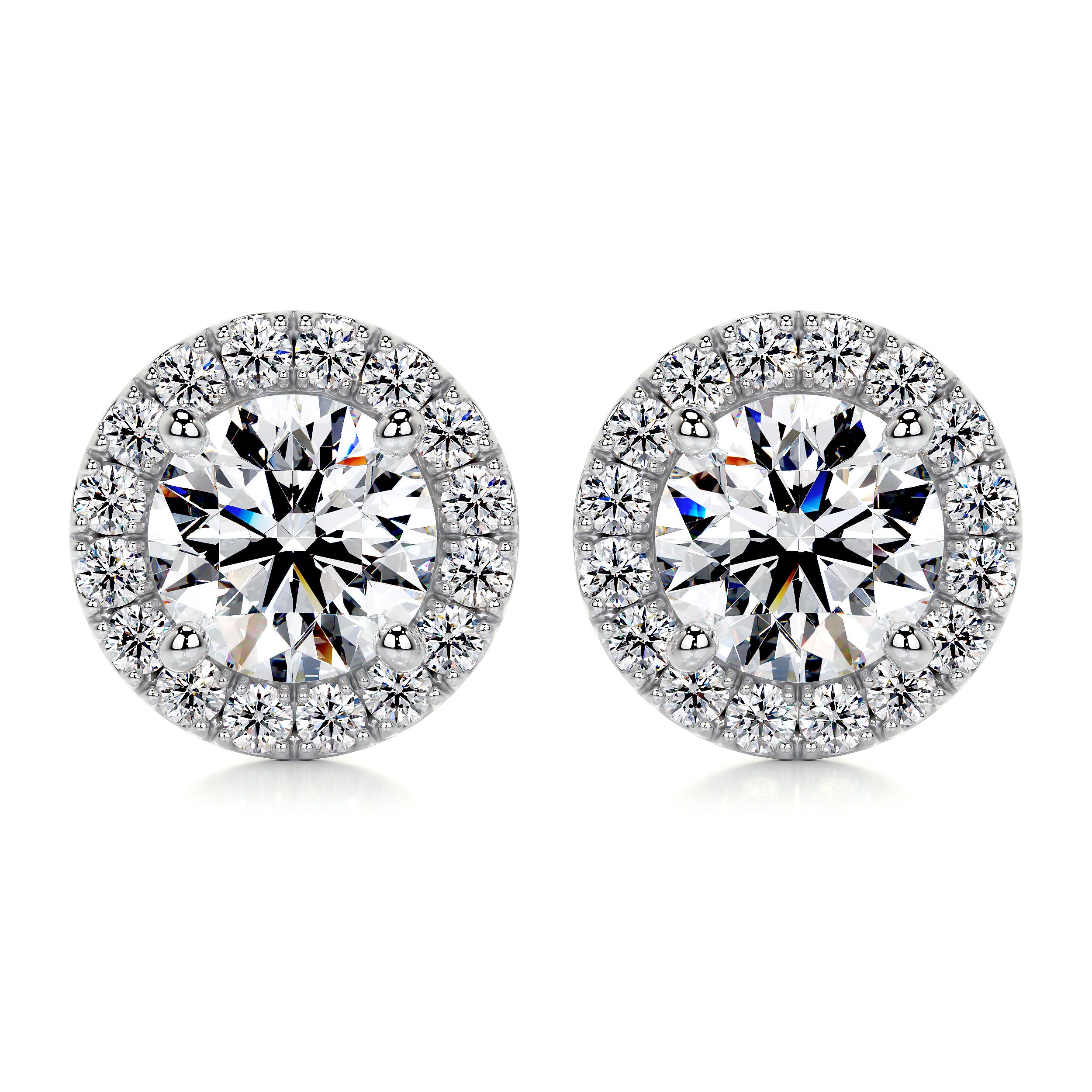 1 Carat Diamond Four Stone Stud Earrings - Raven Fine Jewelers