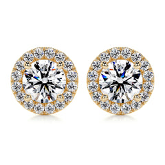 Erica Diamond Earrings -18K Yellow Gold