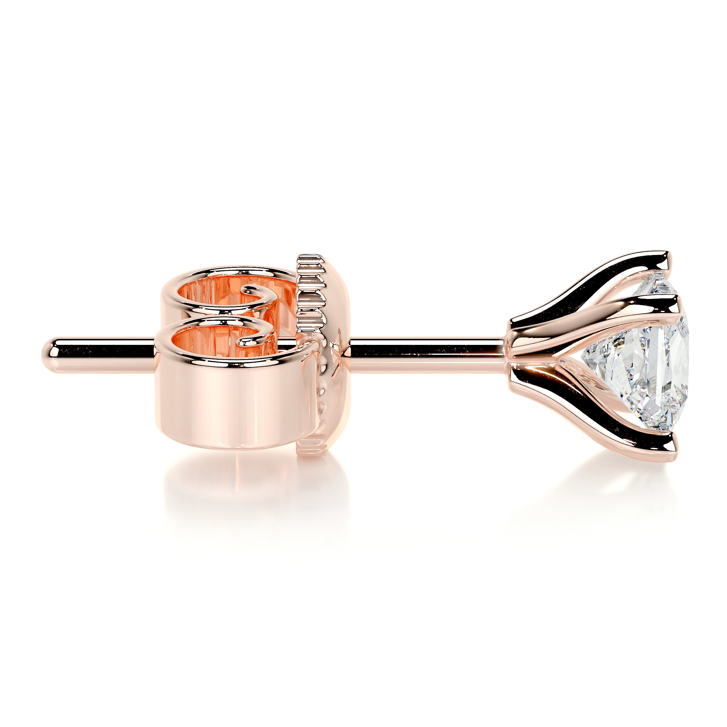 Magnolia Diamond Earrings -14K Rose Gold