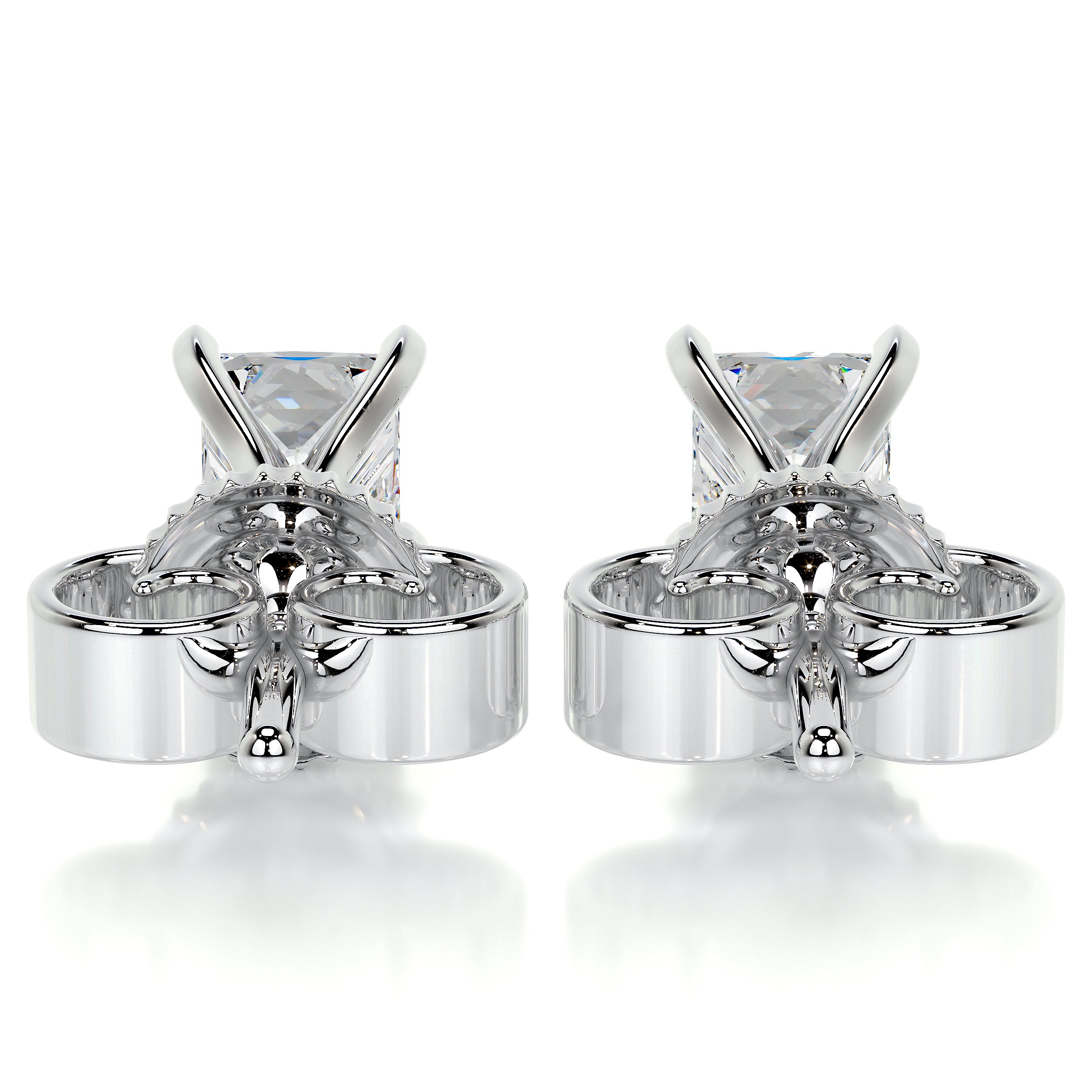 Natural Diamond Stud 4 Prong Earrings B quality - Mills Jewelers