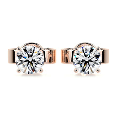 Allen Lab Grown Diamond Earrings -14K Rose Gold