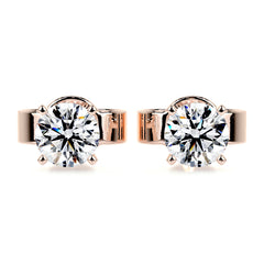 Allen Diamond Earrings -14K Rose Gold