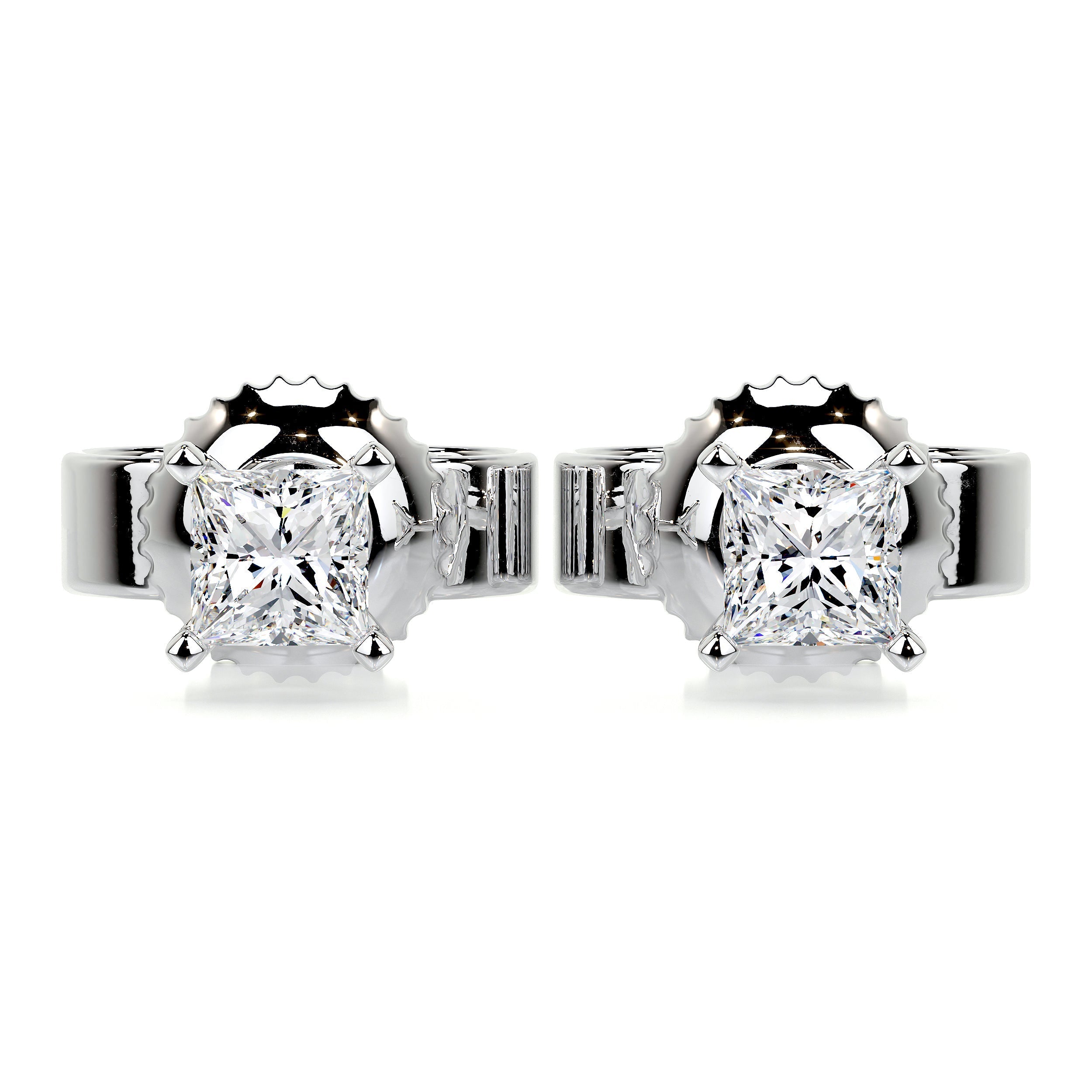 Jamie Lab Grown Diamond Earrings -18K White Gold