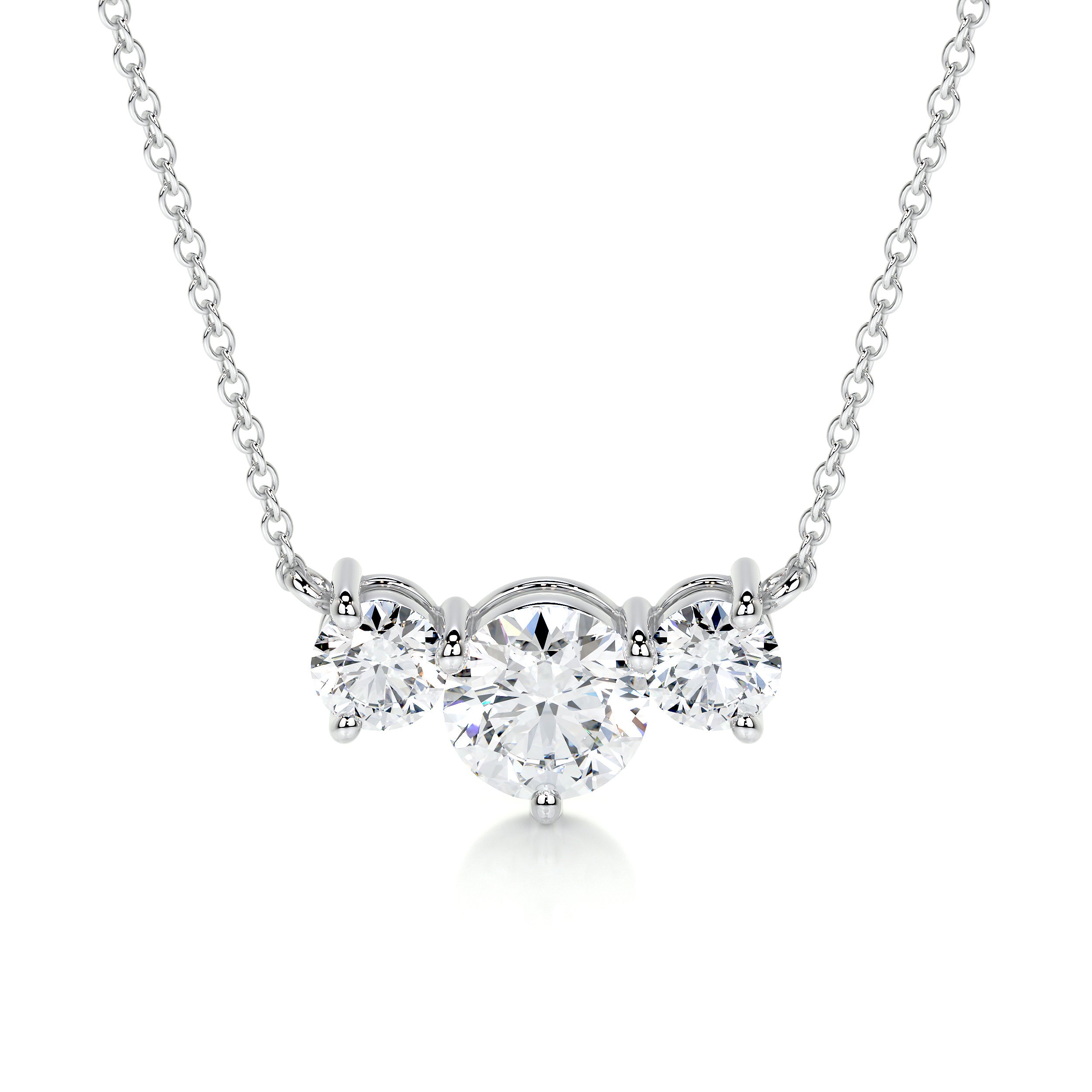 14k white gold, 1/4 c online diamond pendant