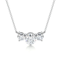 Susan Diamond Pendant -18K White Gold