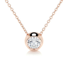 Dorothy Diamond Pendant -14K Rose Gold