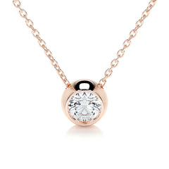 Dorothy Lab Grown Diamond Pendant -14K Rose Gold
