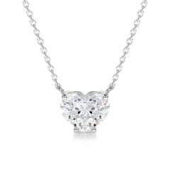Betty Lab Grown Diamond Pendant -18K White Gold