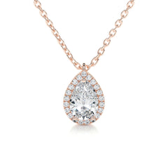 Nancy Diamond Pendant -14K Rose Gold