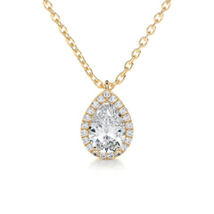 Nancy Diamond Pendant -18K Yellow Gold