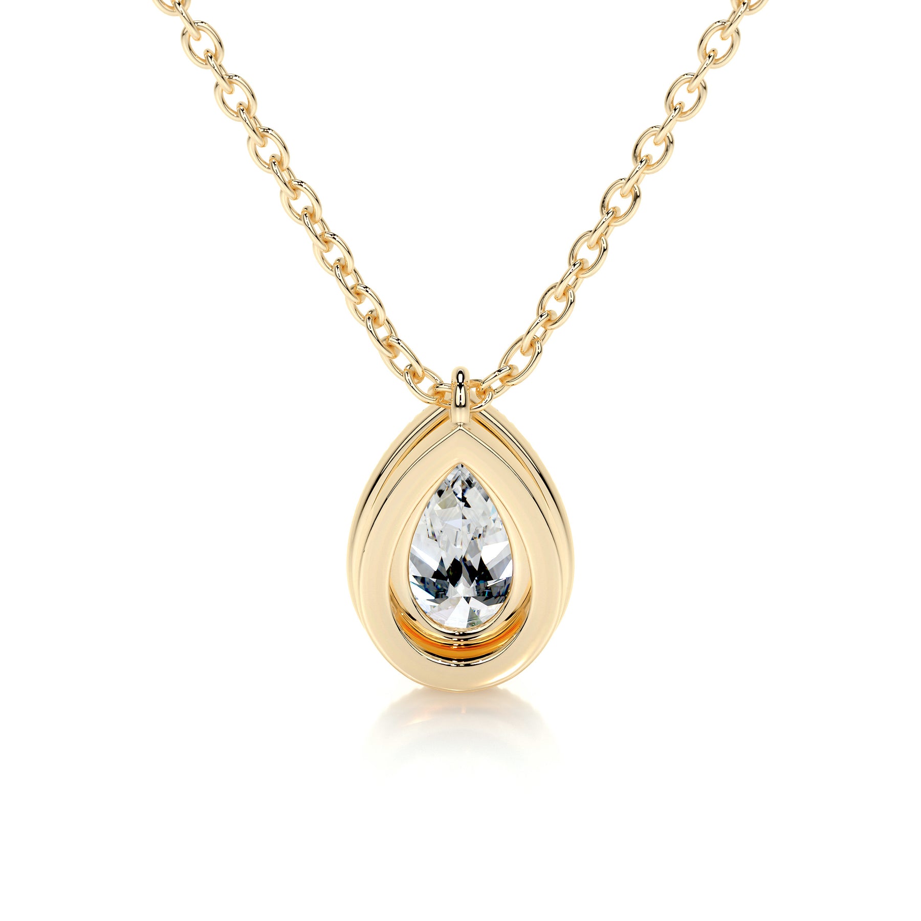 Nancy Diamond Pendant (1.75 Carat) -18K Yellow Gold – Best Brilliance