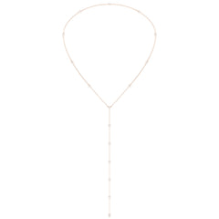 Tie Diamonds Necklace (1.1 Carat) -14K Rose Gold