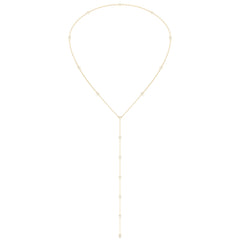 Tie Diamonds Necklace (1.1 Carat) -18K Yellow Gold