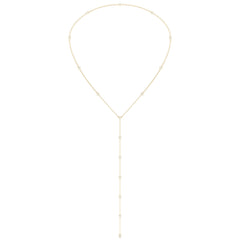 Tie Lab Grown Diamond Necklace (1.1 Carat) -18K Yellow Gold
