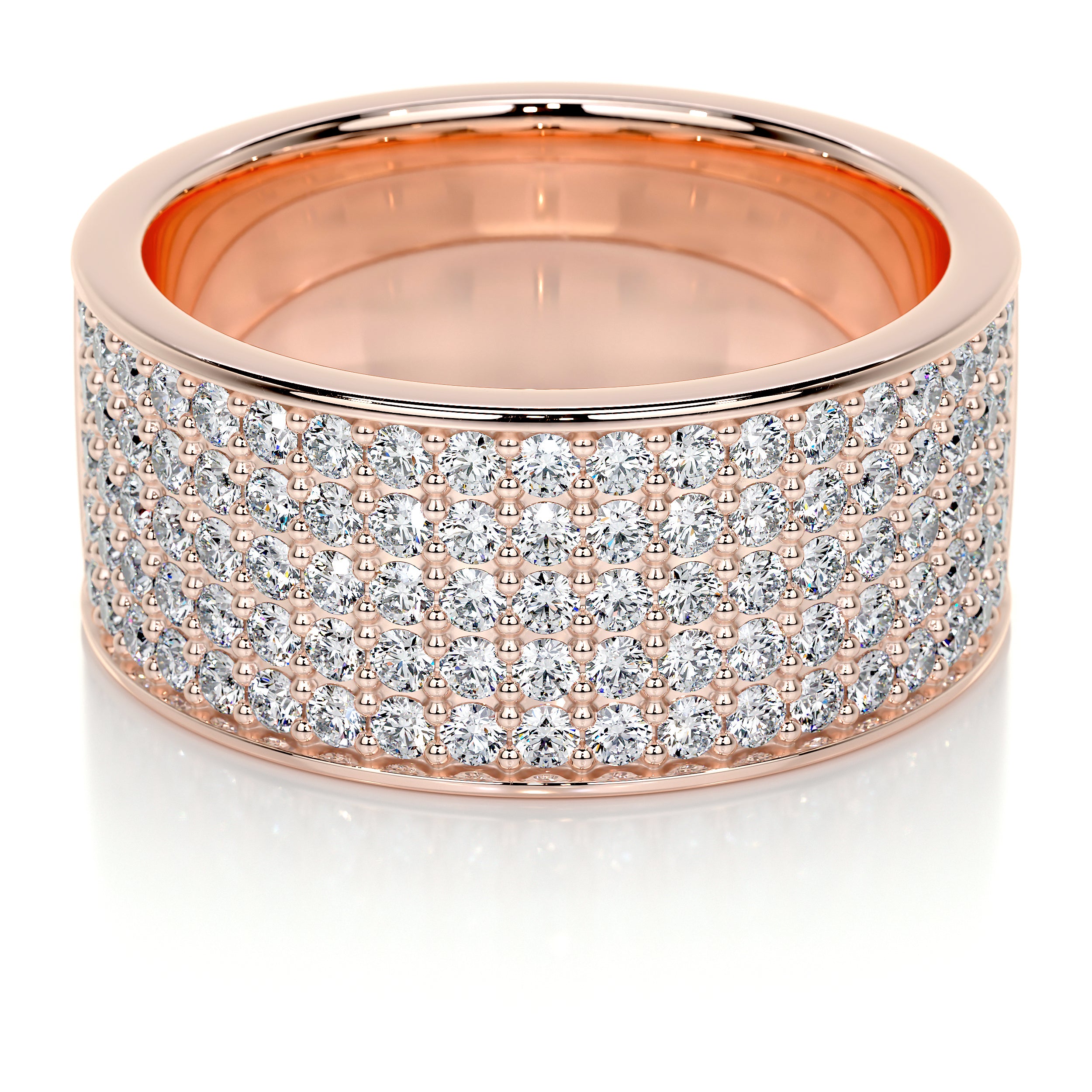 June Lab Grown Diamond Wedding Ring   (1 Carat) -14K Rose Gold