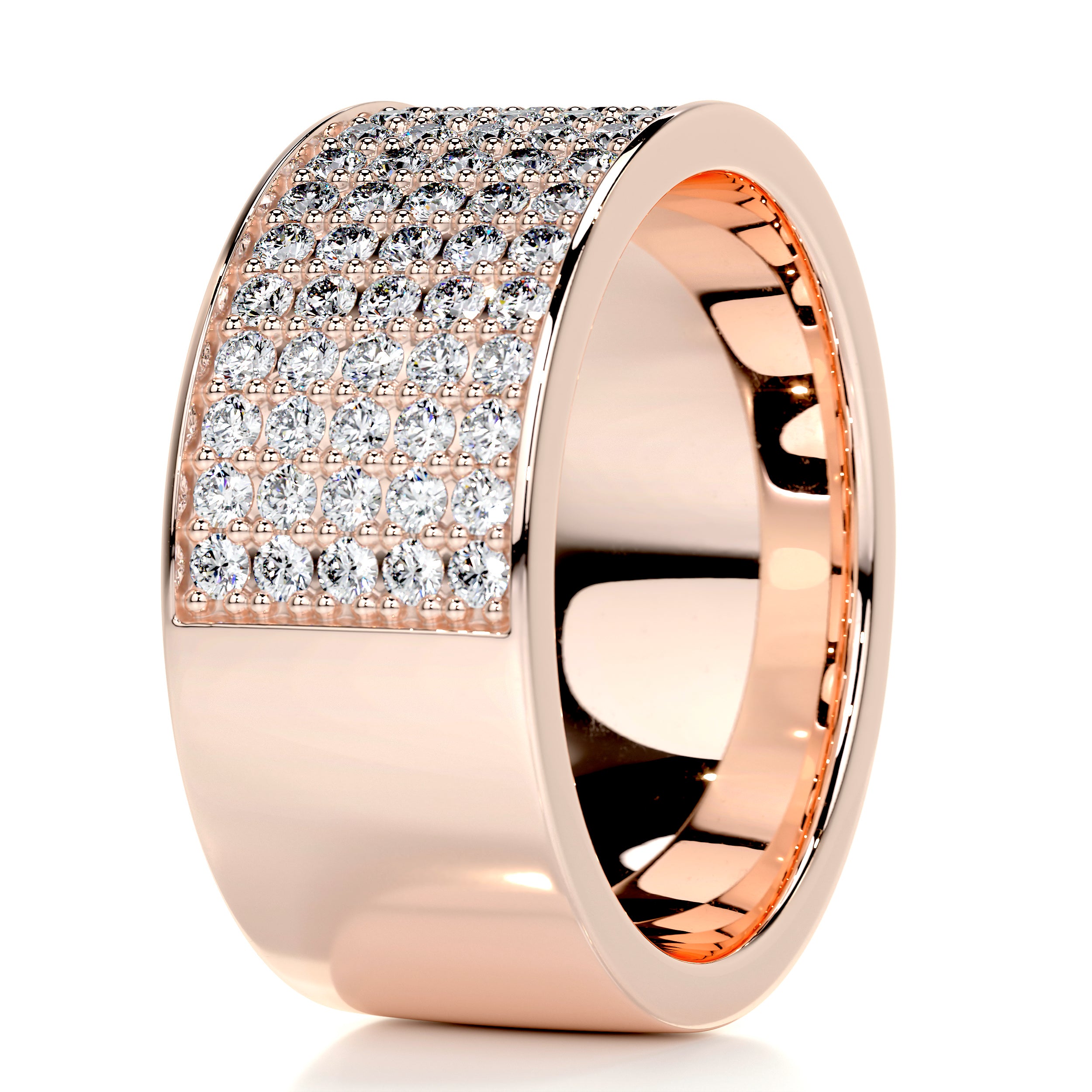 June Diamond Wedding Ring   (1 Carat) -14K Rose Gold
