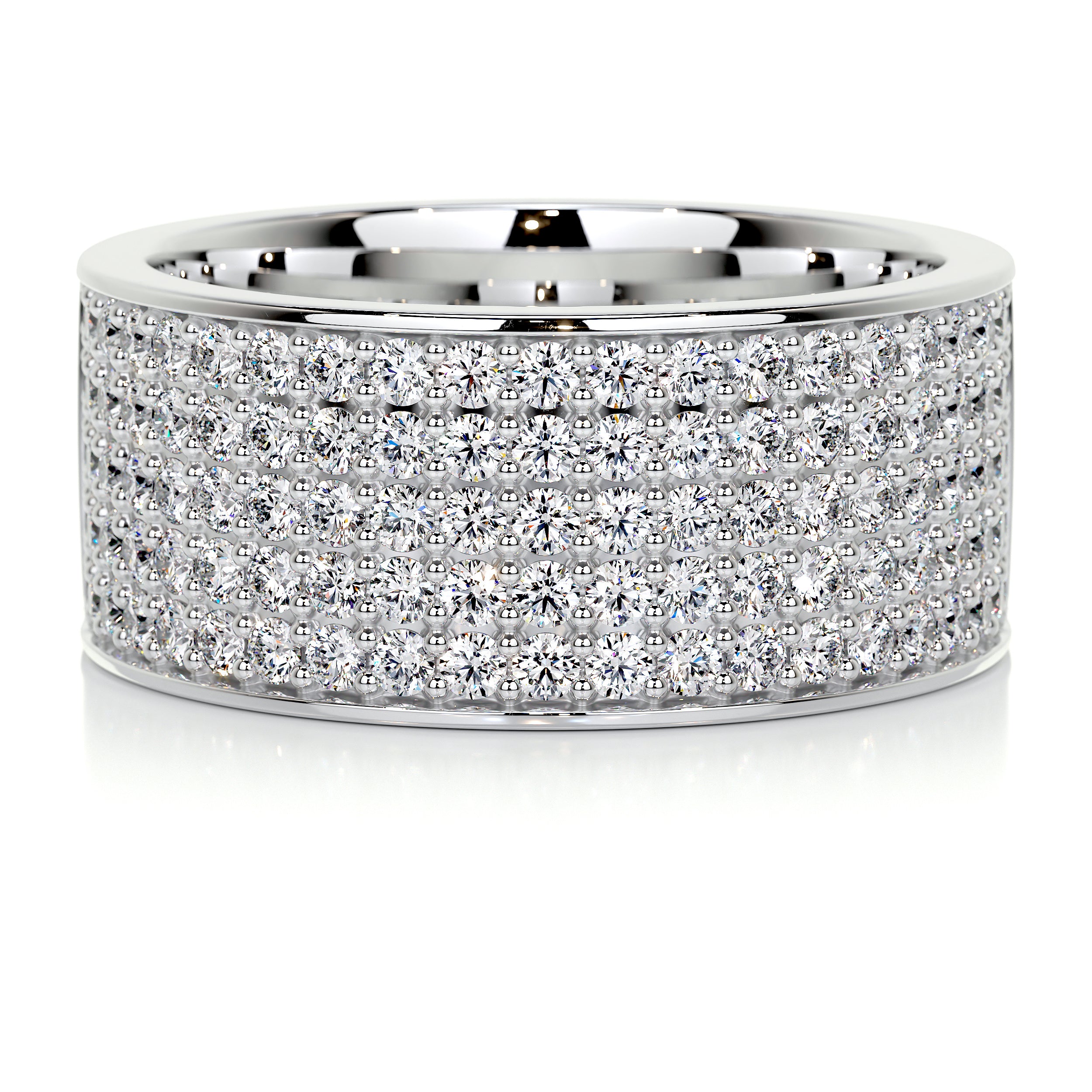June Diamond Wedding Ring   (1 Carat) -18K White Gold