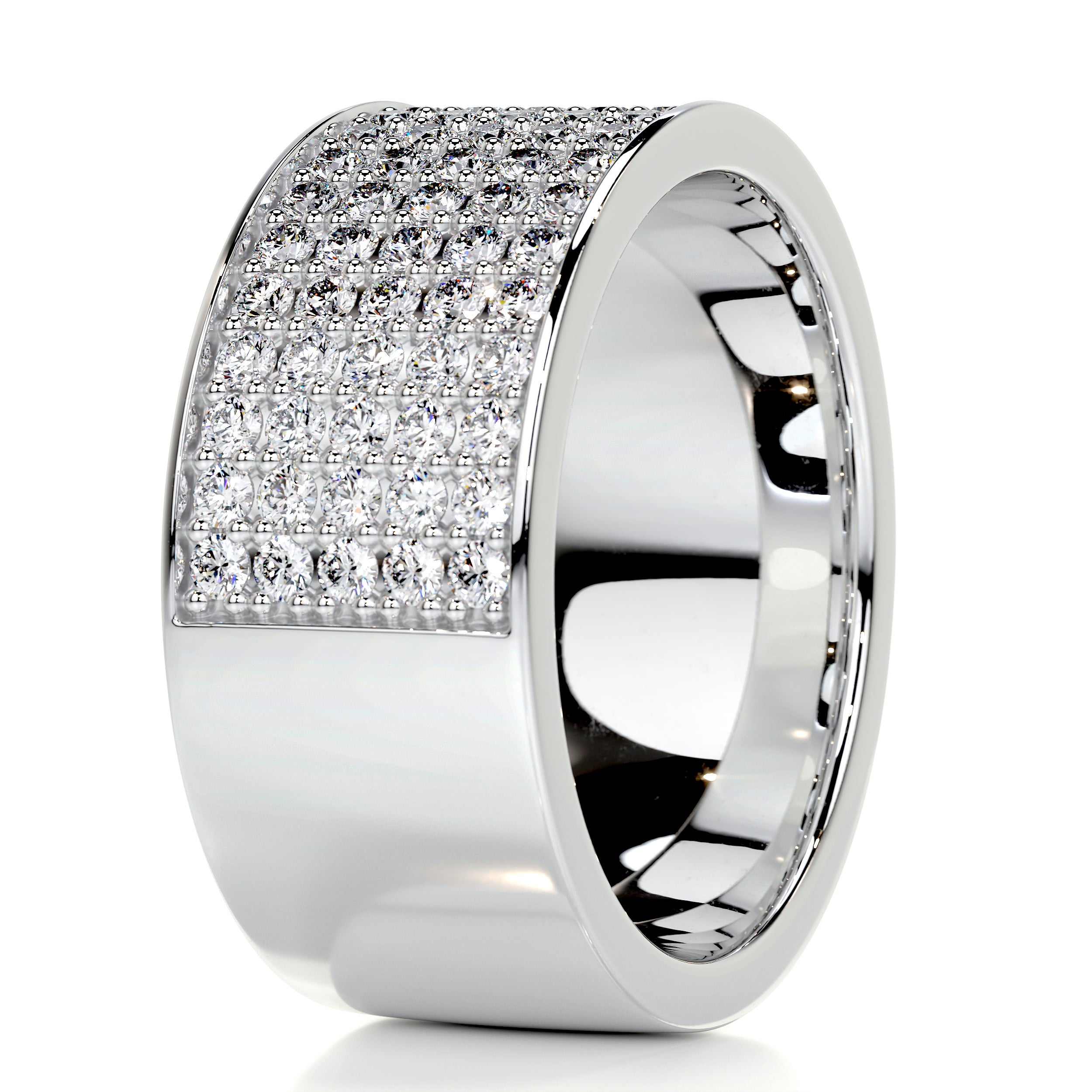 June Diamond Wedding Ring   (1 Carat) -14K White Gold