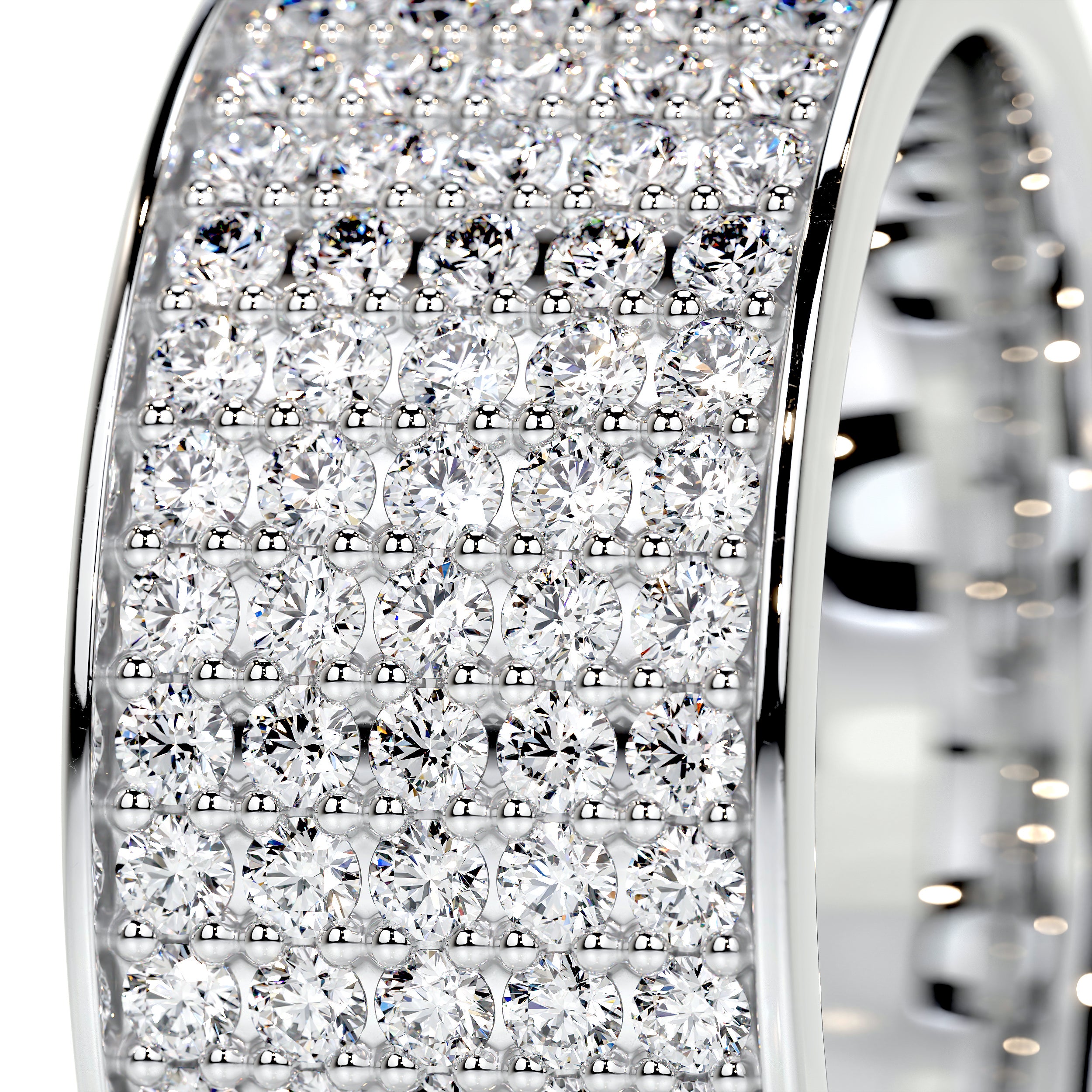 June Lab Grown Diamond Wedding Ring   (1 Carat) -14K White Gold