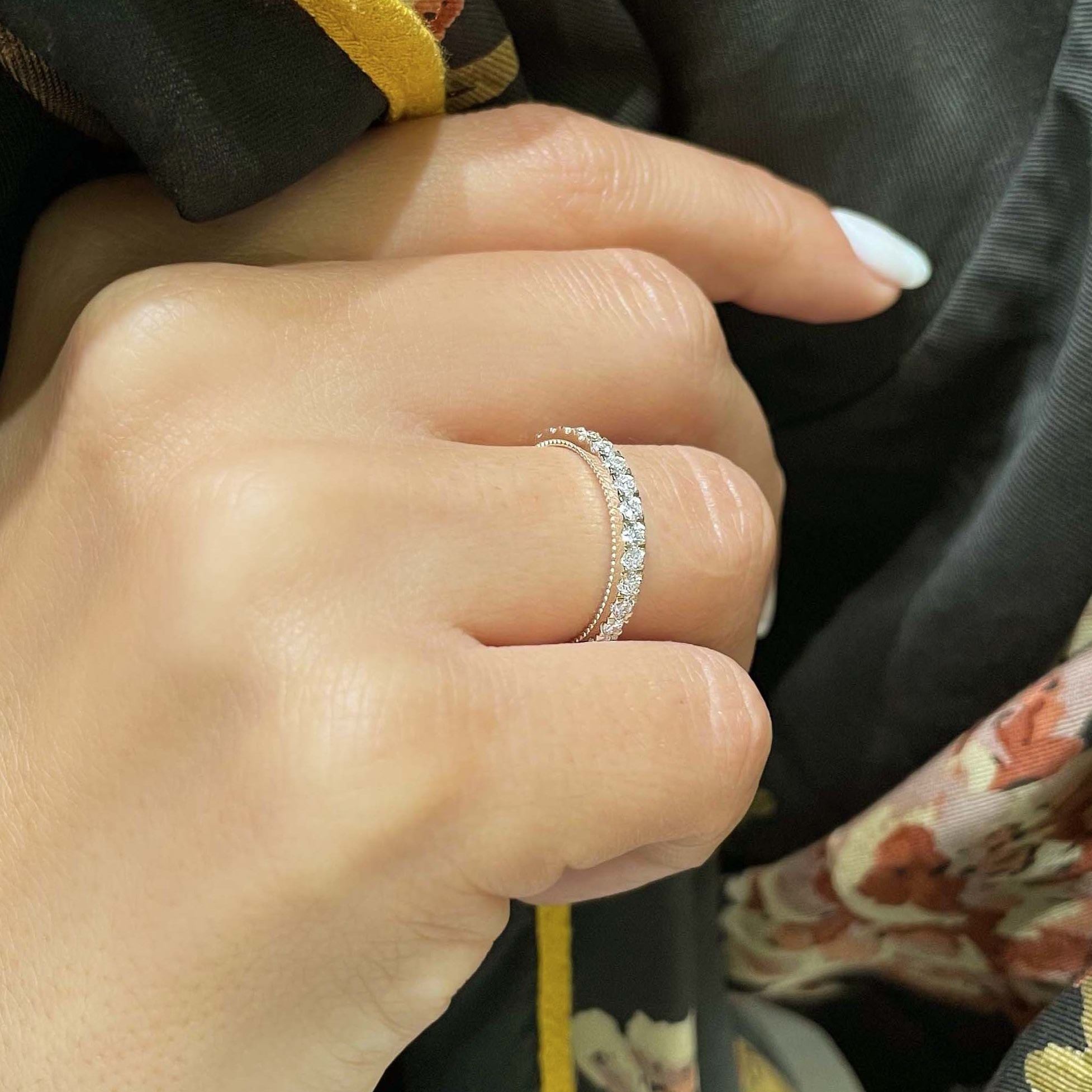 Blair Diamond Wedding Ring   (0.5 Carat) -14K Rose Gold