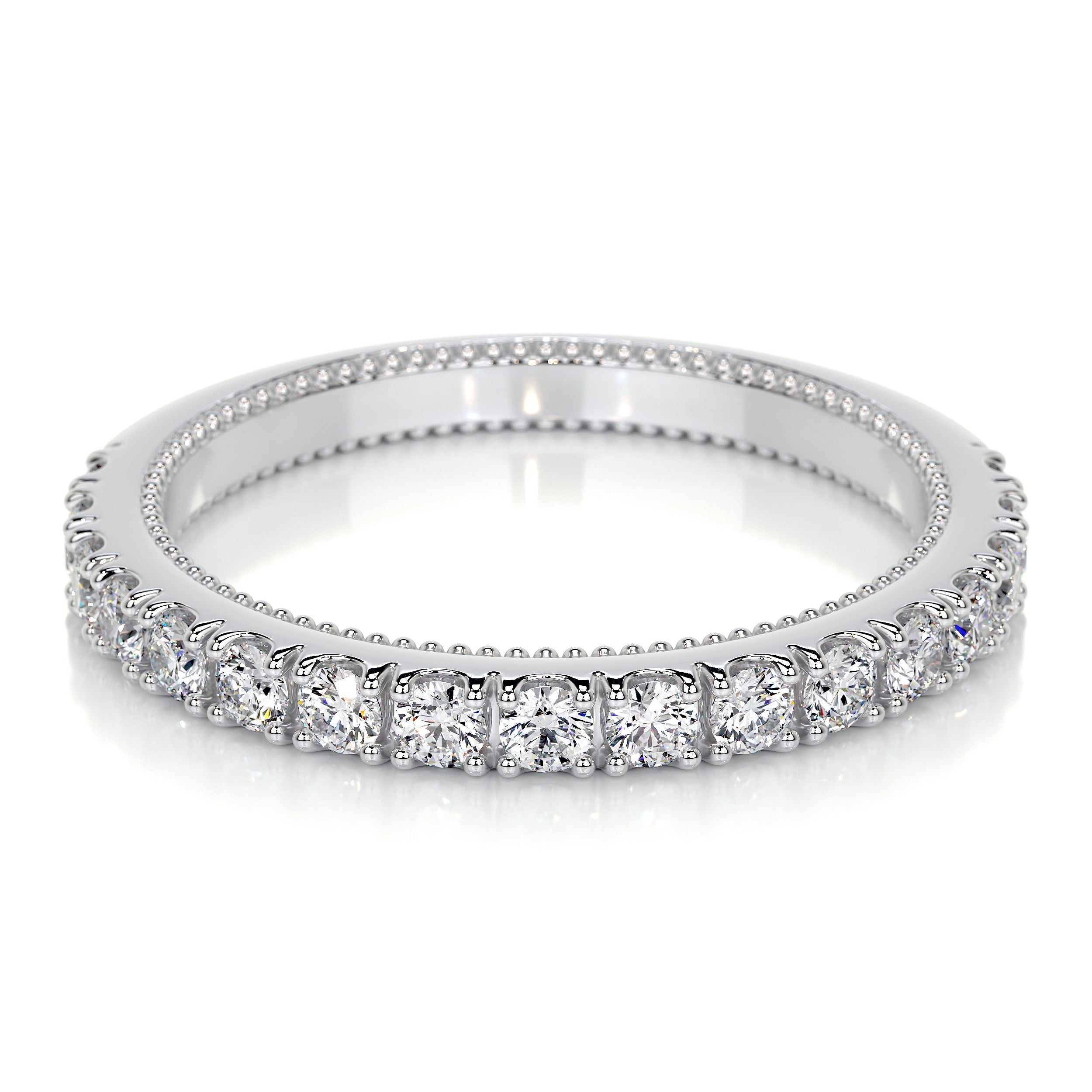 Blair Lab Grown Diamond Milgrain Wedding Ring   (0.5 Carat) -18K White Gold