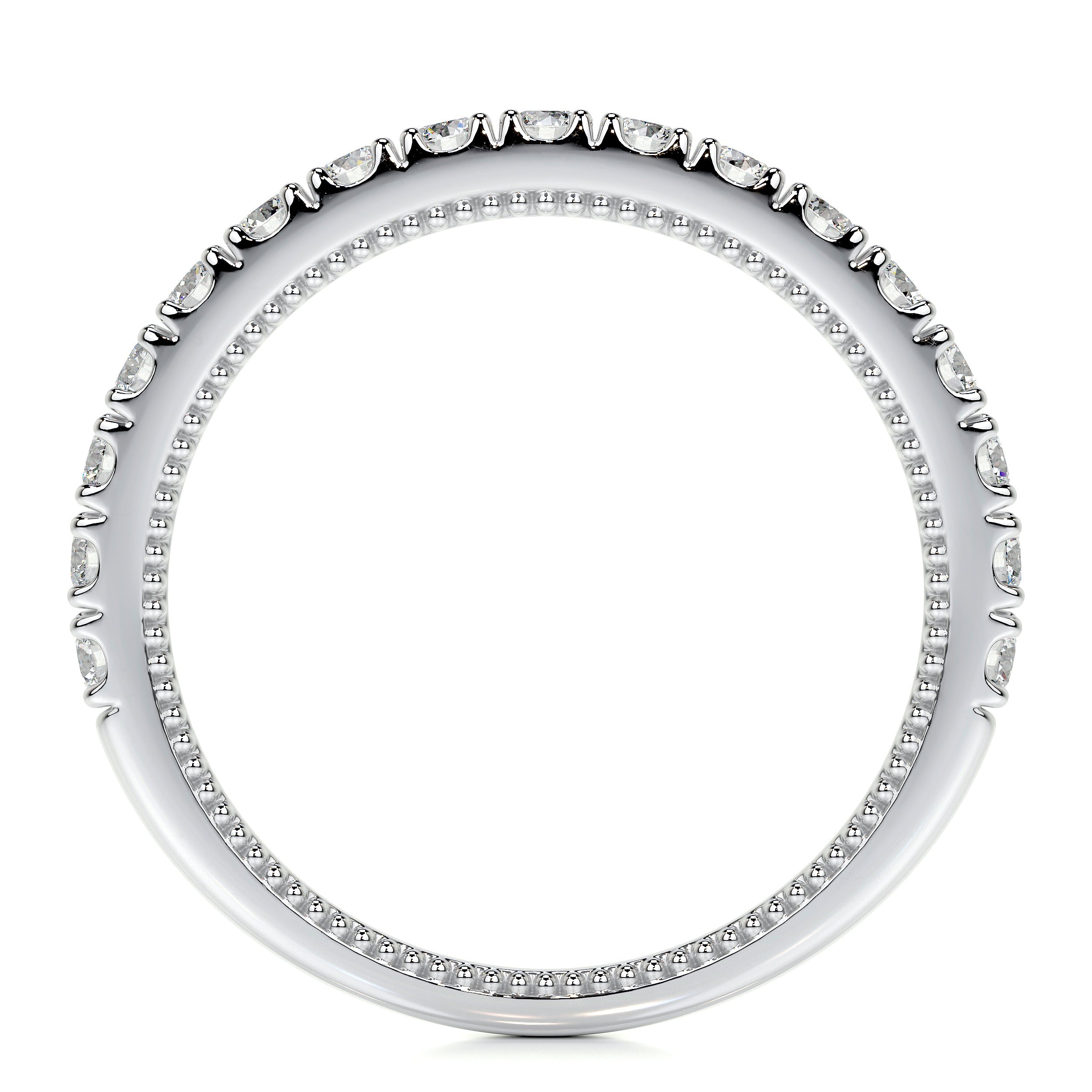 Blair Lab Grown Diamond Milgrain Wedding Ring   (0.5 Carat) -14K White Gold