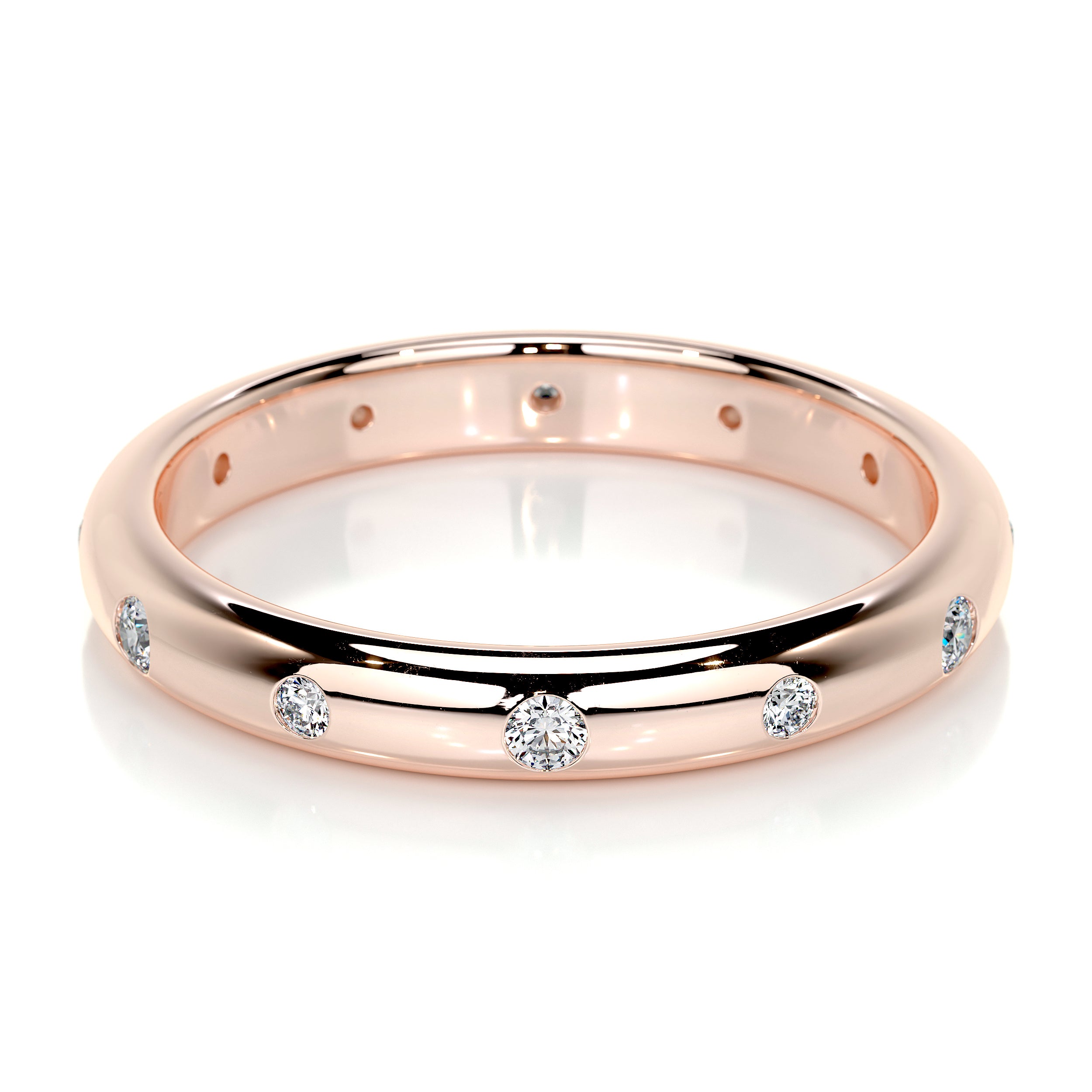 Zara Lab Grown Diamond Wedding Ring   (0.18 Carat) -14K Rose Gold