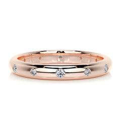 Zara Diamond Wedding Ring (0.18 Carat) -14K Rose Gold