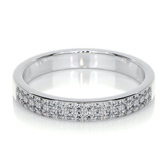 June Lab Grown Diamond Wedding Ring (0.2 Carat) - 14K White Gold