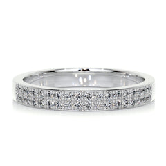 June Diamond Wedding Ring (0.2 Carat) - 14K White Gold