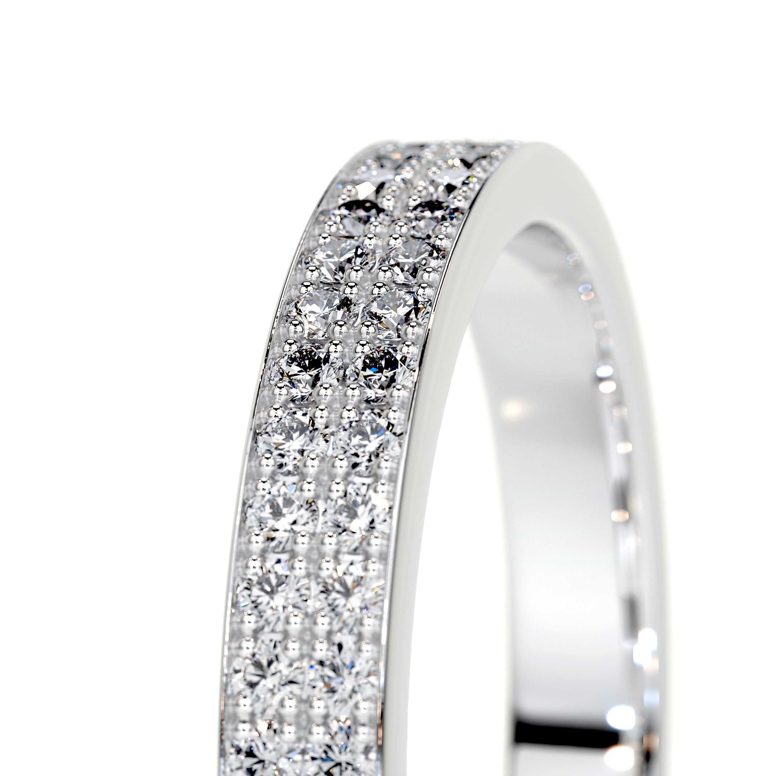 June Lab Grown Diamond Wedding Ring   (0.2 Carat) - 18K White Gold
