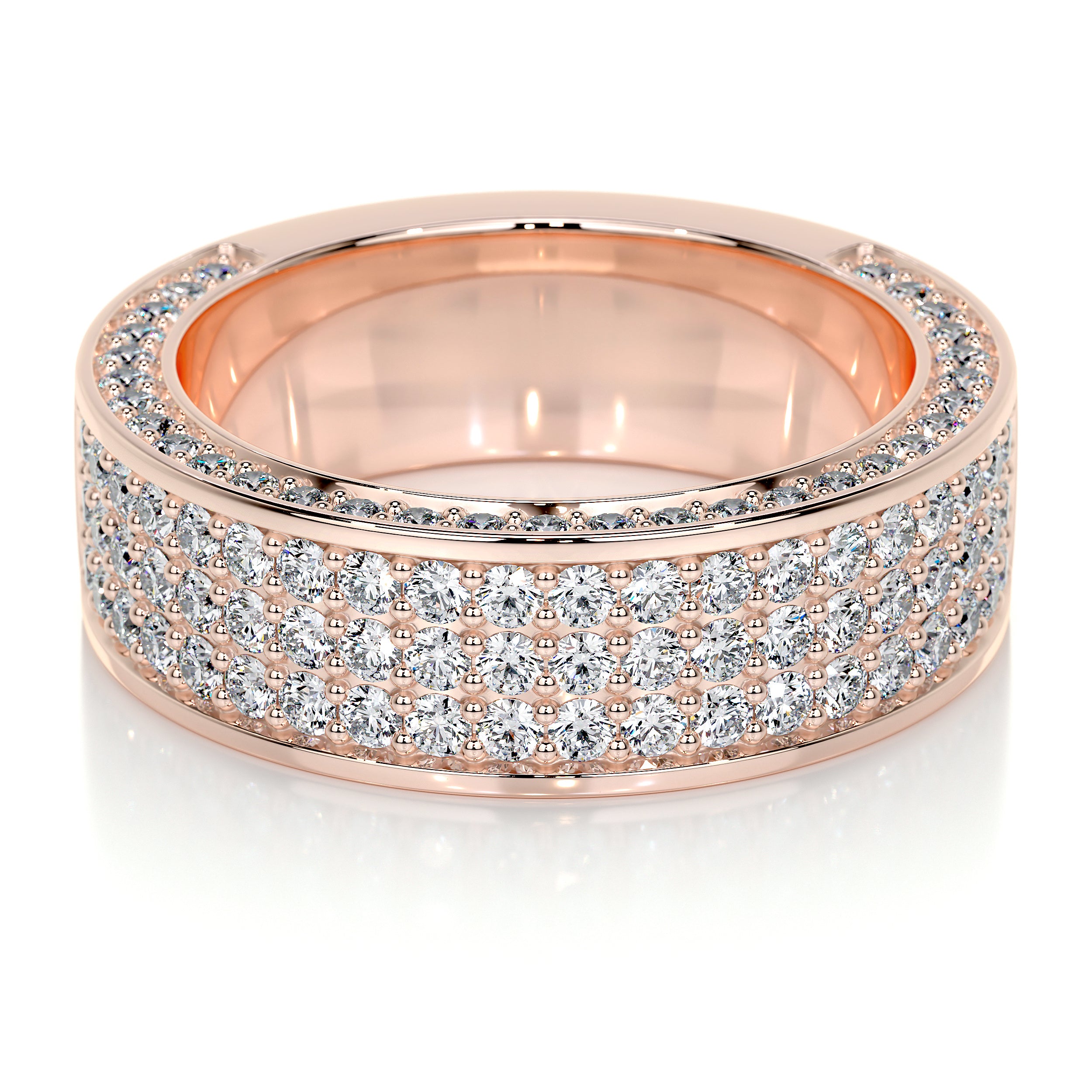 Vera Lab Grown Diamond Wedding Ring   (1.3 Carat) -14K Rose Gold
