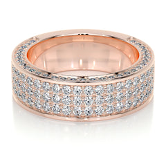 Vera Lab Grown Diamond Wedding Ring (1.3 Carat) -14K Rose Gold