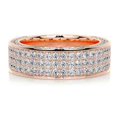 Vera Diamond Wedding Ring (1.3 Carat) -14K Rose Gold