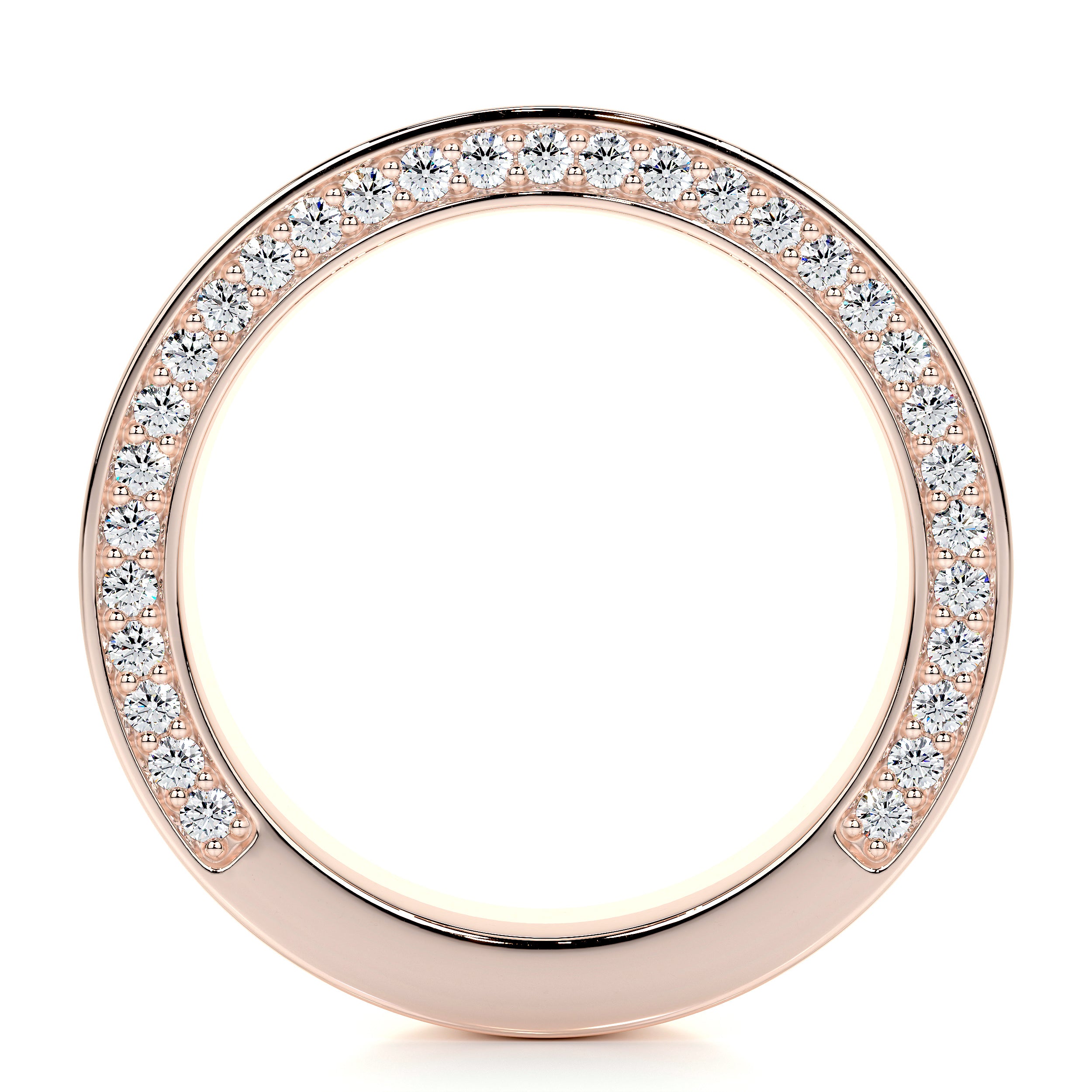 Vera Lab Grown Diamond Wedding Ring   (1.3 Carat) -14K Rose Gold