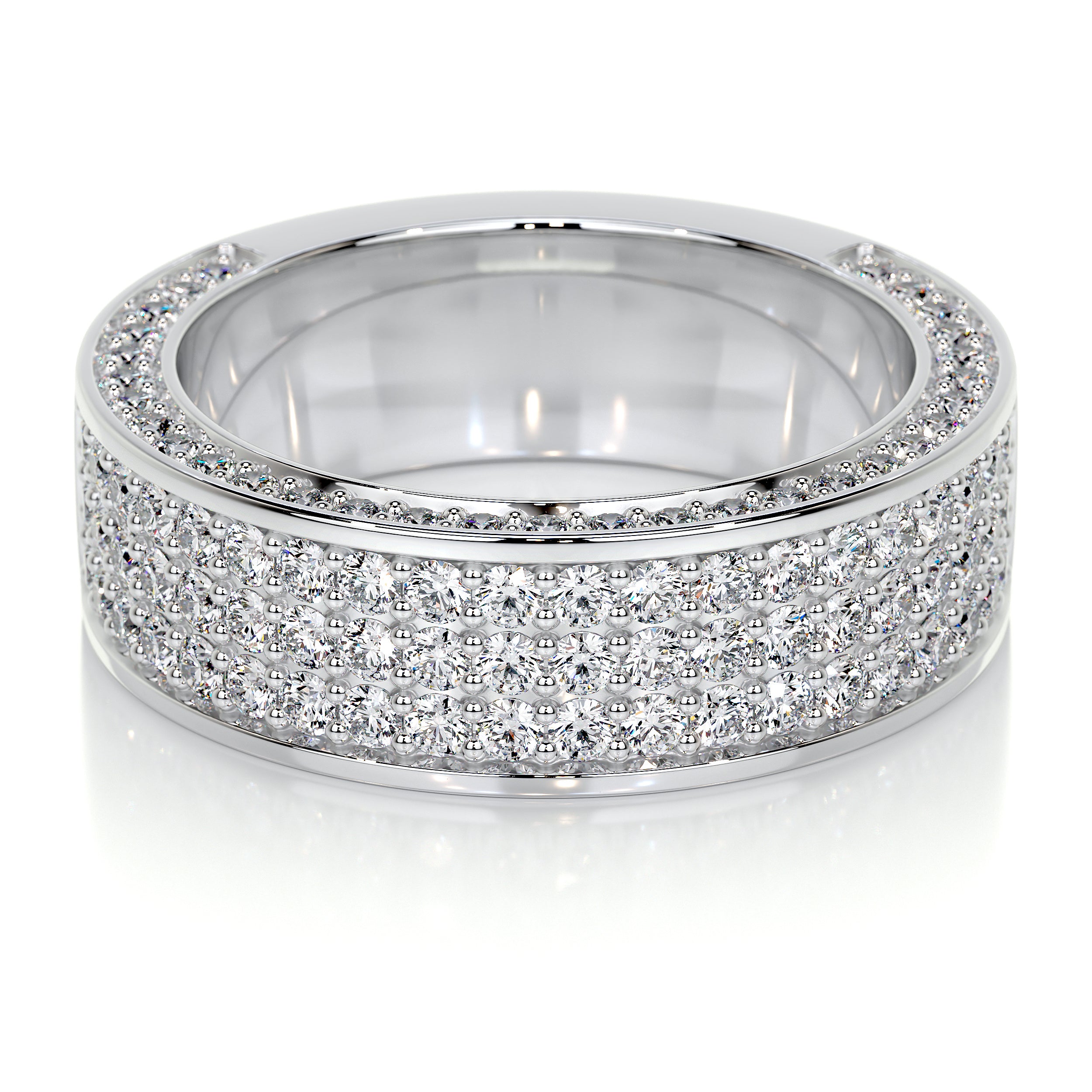 Vera Lab Grown Diamond Wedding Ring   (1.3 Carat) -18K White Gold