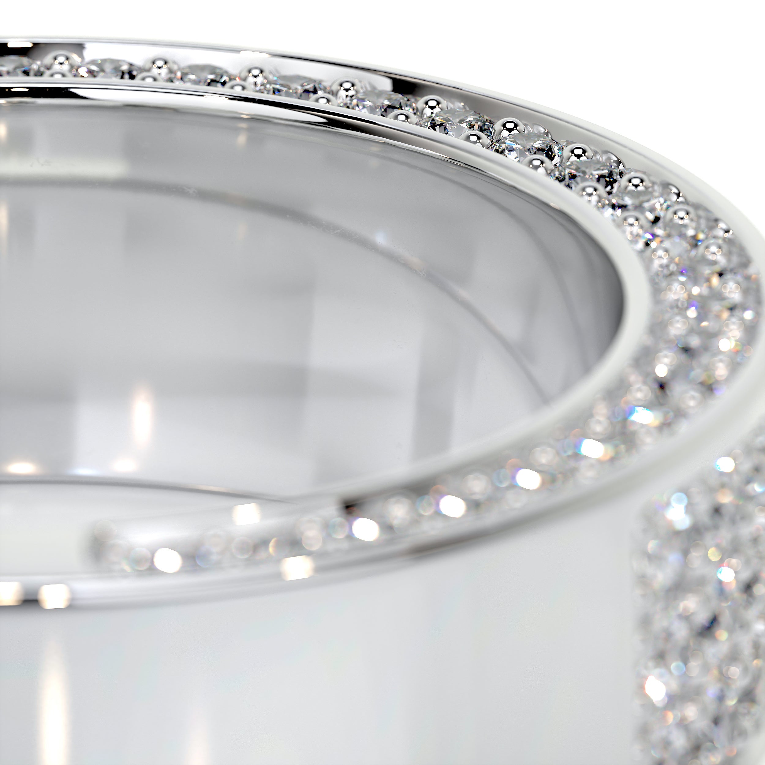 Vera Diamond Wedding Ring   (1.3 Carat) -18K White Gold
