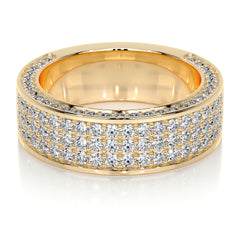Vera Lab Grown Diamond Wedding Ring (1.3 Carat) -18K Yellow Gold