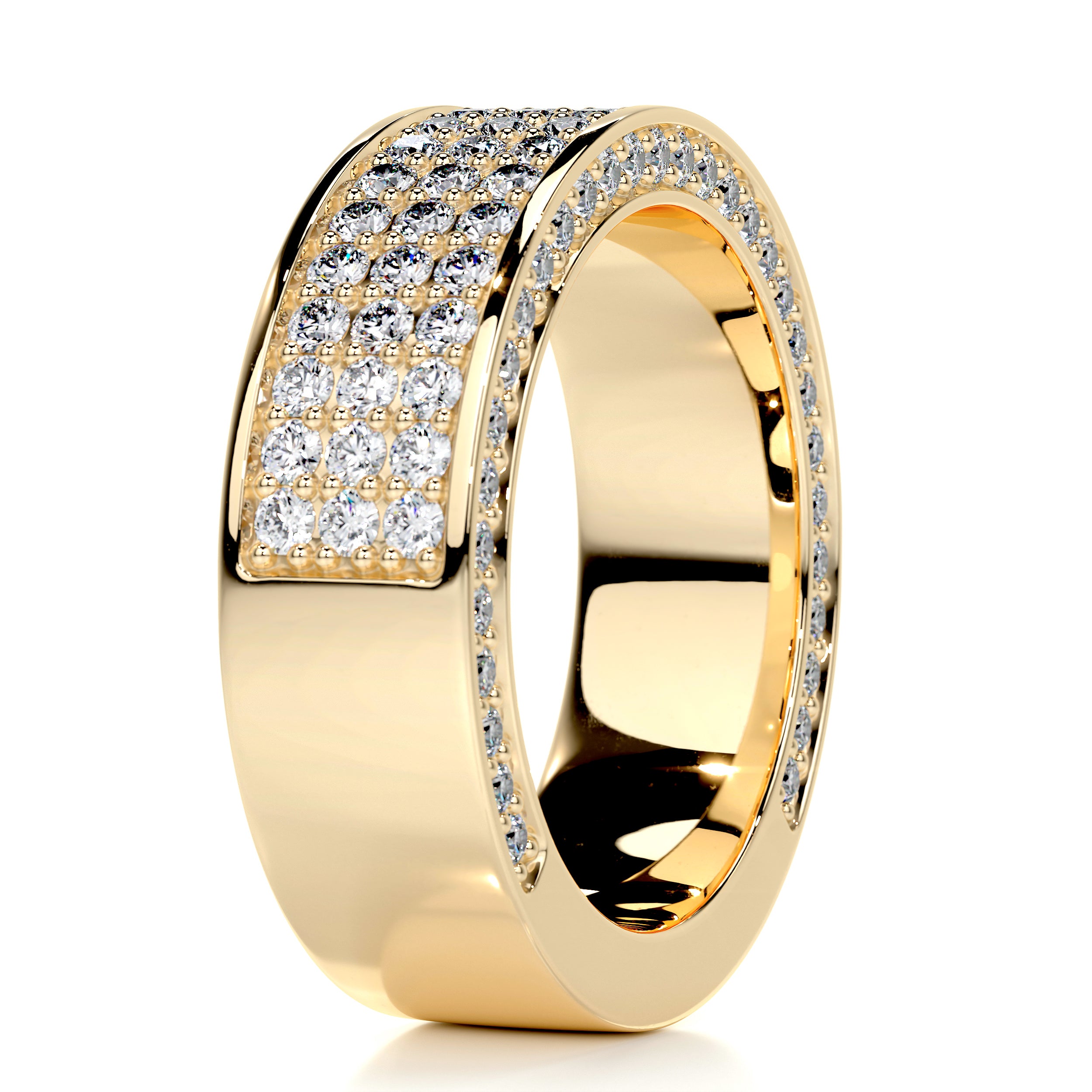 Vera Diamond Wedding Ring   (1.3 Carat) -18K Yellow Gold