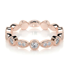 Amelia Lab Grown Eternity Wedding Ring (0.5 Carat) -14K Rose Gold